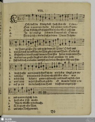 VIII. Komm du König komm