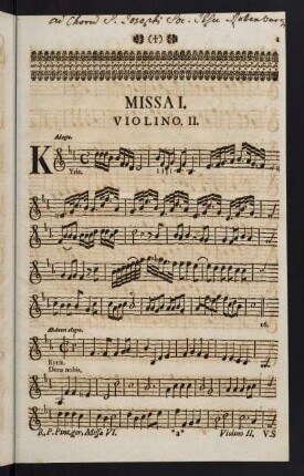 1-16, Missa I. Violino II.