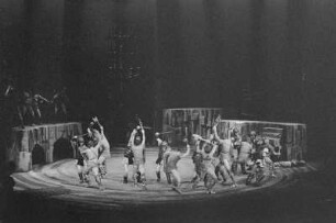 Szenenbilder aus "Spartacus", Ballett von Aram Chatchaturjan. Deutsche Staatsoper Berlin, Erstaufführung 05.05.1973
