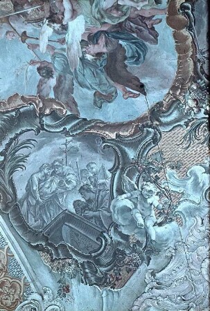 Glorie des heiligen Paulinus und Nebenbilder mit Szenen seiner Vita