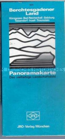 Panoramakarte des Berchtesgadener Landes