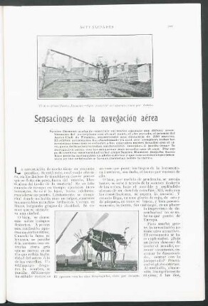 Sensaciones de la navegación aérea