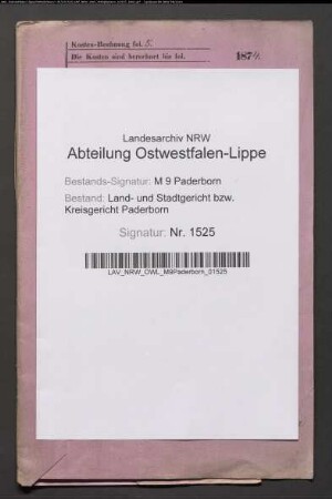 Erblasser: Fleitmann, Franz; Erblasser: Fleitmann, Anna Maria, geb. Bathe: