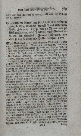 Schauplatz der Natur und der Künste. Jg.1.2.