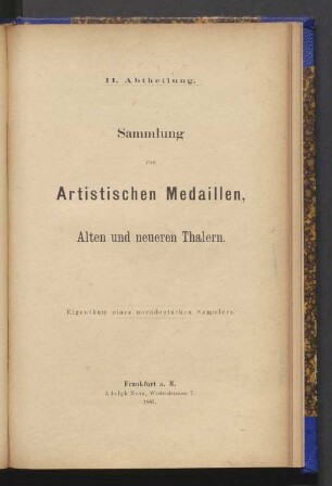 Artistischen Medaillen