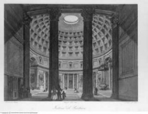 Raccolta delle principali vedute di Roma disegnate al vero ed incise da Domenico Amici Romano, Tafel (25): Interno del Pantheon