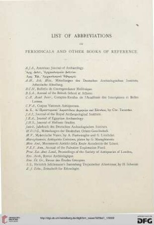 List of Abbreviations