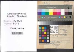 Entnazifizierung Walter Willach , geb. 17.07.1899 (Kaufmann)