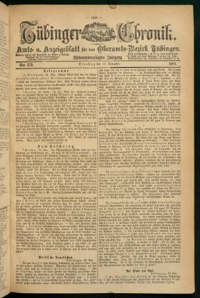 22. November (Nro. 273) - 27. November (Nro. 278)