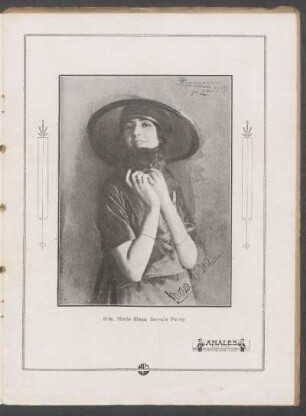[Fotografía de] Srta. María Elena Serrato Perey