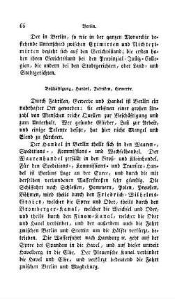 Beschäftigung, Handel, Fabriken, Gewerbe