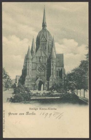 Ansichtskarte "Gruss aus Berlin, Heilige Kreuz-Kirche"