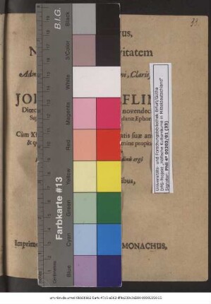 Applausus Votivus, in Natalitiorum Festivitatem ... Domini Johannis Elflini, Dioeceseos Hilperhusanae ad annos novendecim Superattendentis, & Scholae huius Oppidanae Ephori longe Meritissimi