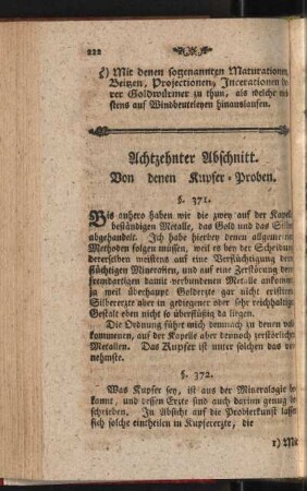 Achtzehnter Abschnitt. Von denen Kupfer-Proben