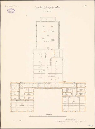 Gerichtsgefängnis, Oels: Grundriss 3. Obergeschoss 1:100