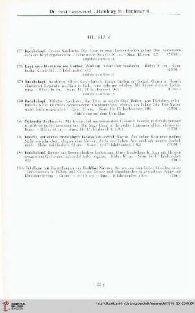 III. Siam (Nr. 177 - 183a)