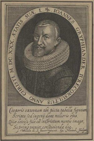 Bildnis des Iohannes Gryphiander
