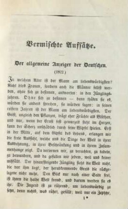 Vermischte Aufsätze
