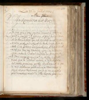 Hh. Lettre au P. Jobert du 30. Juill. 1683.