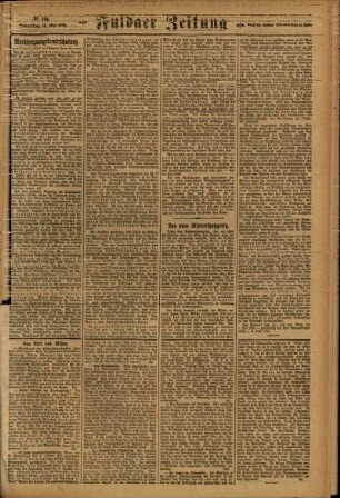 Zweite Ausgabe vom Donnerstag, den 18. Mai 1922.