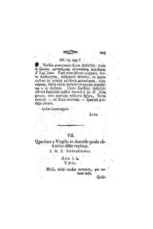 Quaedam a Virgilio in Aeneide paulo obscurius dicta explicat