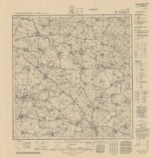 1196 Aulenbach, Topographische Karte 1:25000 (4-cm-Karte)