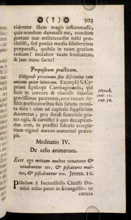 303-306, Meditatio IV