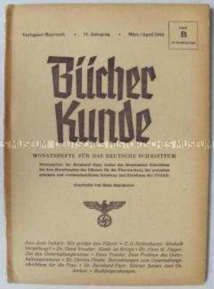 Fachzeitschrift "Bücher Kunde" über das deutsche Verlagswesen und Neuerscheinungen auf dem Büchermarkt