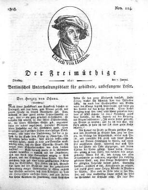 Nro. 114, Dienstag, den 7. Junius 1808