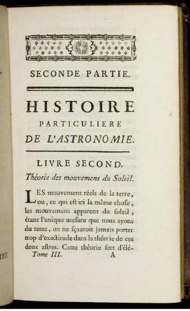 Livre Second. Théorie des mouvements du Soleol. Chapitre Premier - IV.