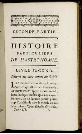 Livre Second. Théorie des mouvements du Soleol. Chapitre Premier - IV.