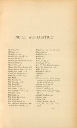 Indice alphabetico