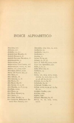 Indice alphabetico