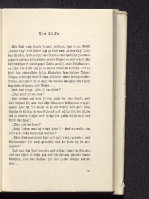 Die Lücke