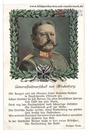 Generalfeldmarschall von Hindenburg