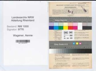 Entnazifizierung Aenne Wagener, geb. 13.03.1921 (Stenotypistin)