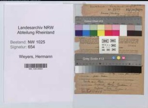 Entnazifizierung Hermann Weyers , geb. 08.07.1896 (Buchhalter)