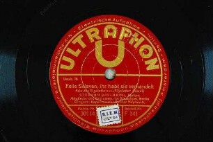 Feile Sklaven, ihr habt sie verhandelt : Arie des Rigoletto aus "Rigoletto" / (Verdi)