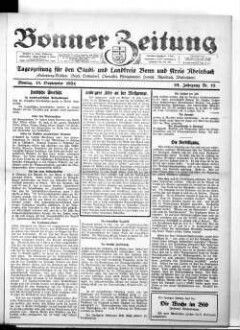 Bonner Zeitung. 1895-1933