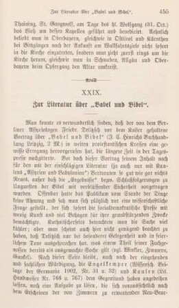 455-460 Zur Literatur über "Babel und Bibel"