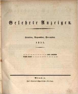 Gelehrte Anzeigen. 1. 1835