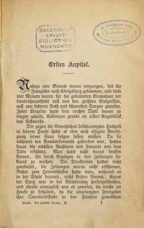 Die Familie Darner : Roman in 3 Bänden von Fanny Lewald, 2