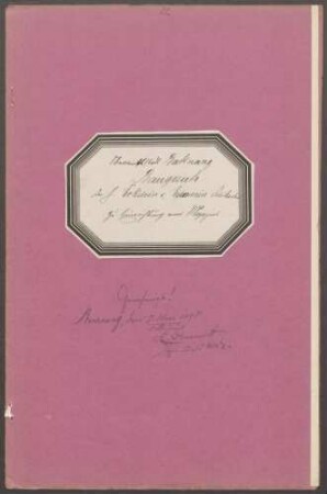 Eckstein, Gottlieb und Esenwein, Otto, Lederfabrikanten Bau eines Magazins