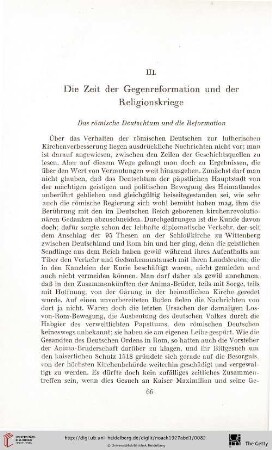 III. Die Zeit der Gegenreformation und der Religionskriege