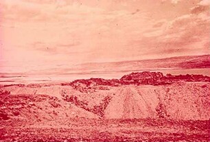 Qumran u. T. Meer [Totes Meer]. Deas See with Qumran