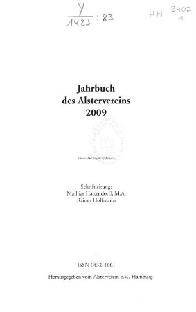 83.2009: Jahrbuch des Alstervereins e. V