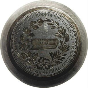 Prägestempel für den Taler (Speciestaler) - Einführung der Verfassung am 4. September 1831 (Rückseite)