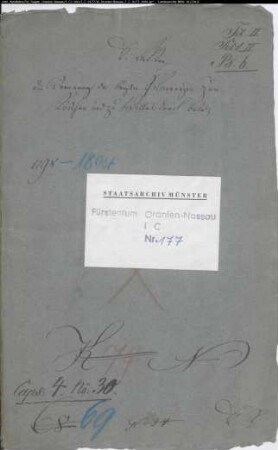Trennung der Pfarreien zu Rödgen und Wilnsdorf