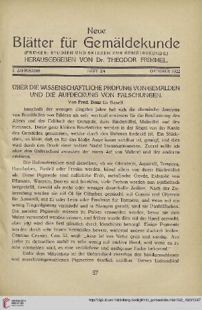 Heft 3/4 (Oktober 1922)