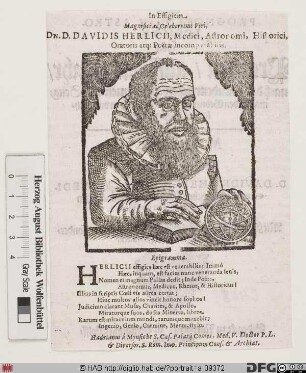 Bildnis David Herlitz (lat. Herlicius)
